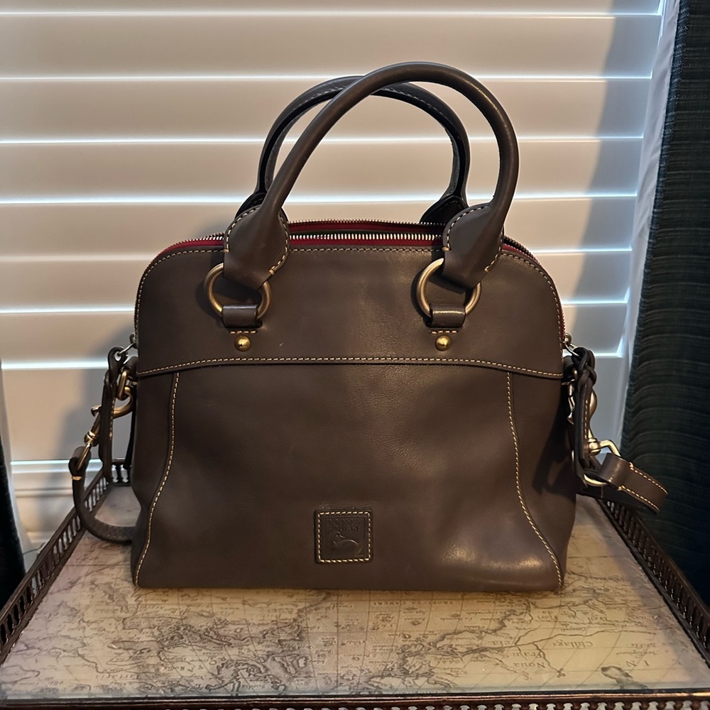 Dooney & Bourke Dark Brown Satchel - Picture 2 of 6